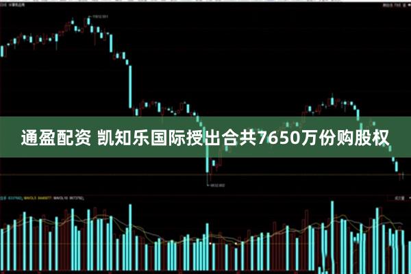 通盈配资 凯知乐国际授出合共7650万份购股权