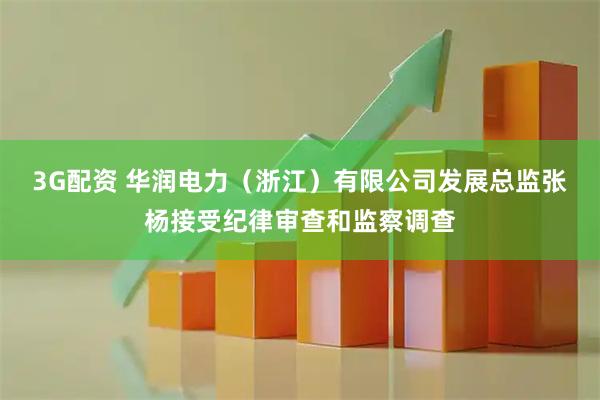 3G配资 华润电力（浙江）有限公司发展总监张杨接受纪律审查和监察调查